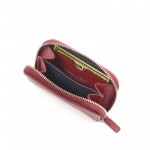 SPALDING & BROS. Portacarte credito zip TIFFANY UNISEX rosso